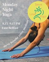 Monday night yoga class for all levels with Chandra