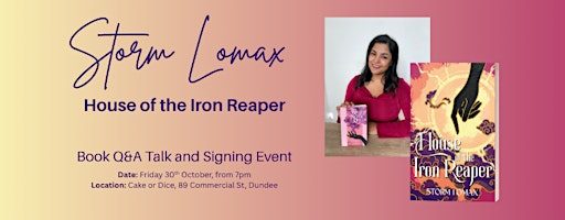 Storm Lomax - Q&A / Book Signing