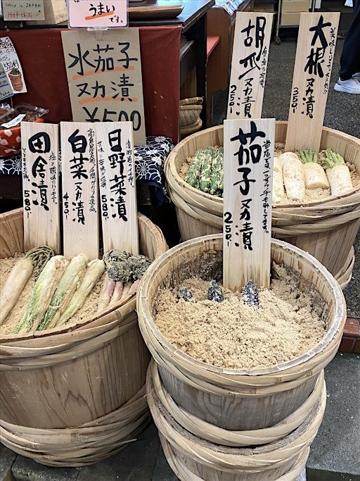 Learn to make Nukazuke - Japanese Fermented Pickles Sunday 18th Oct
