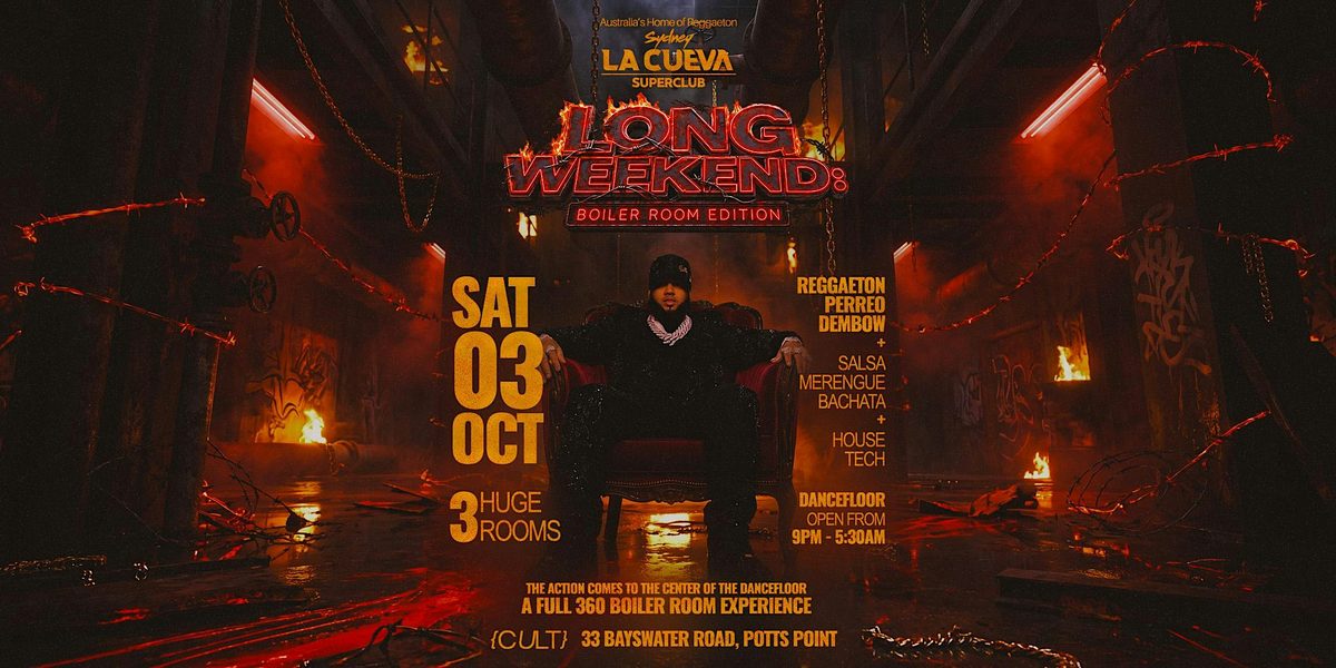 La Cueva Superclub Saturdays | SAT 03 OCT | BOILER ROOM EDITION