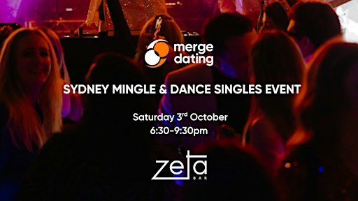 Sydney | Mingle & Dance Singles Event | Zeta Bar | 3rd October | 50s & 60s