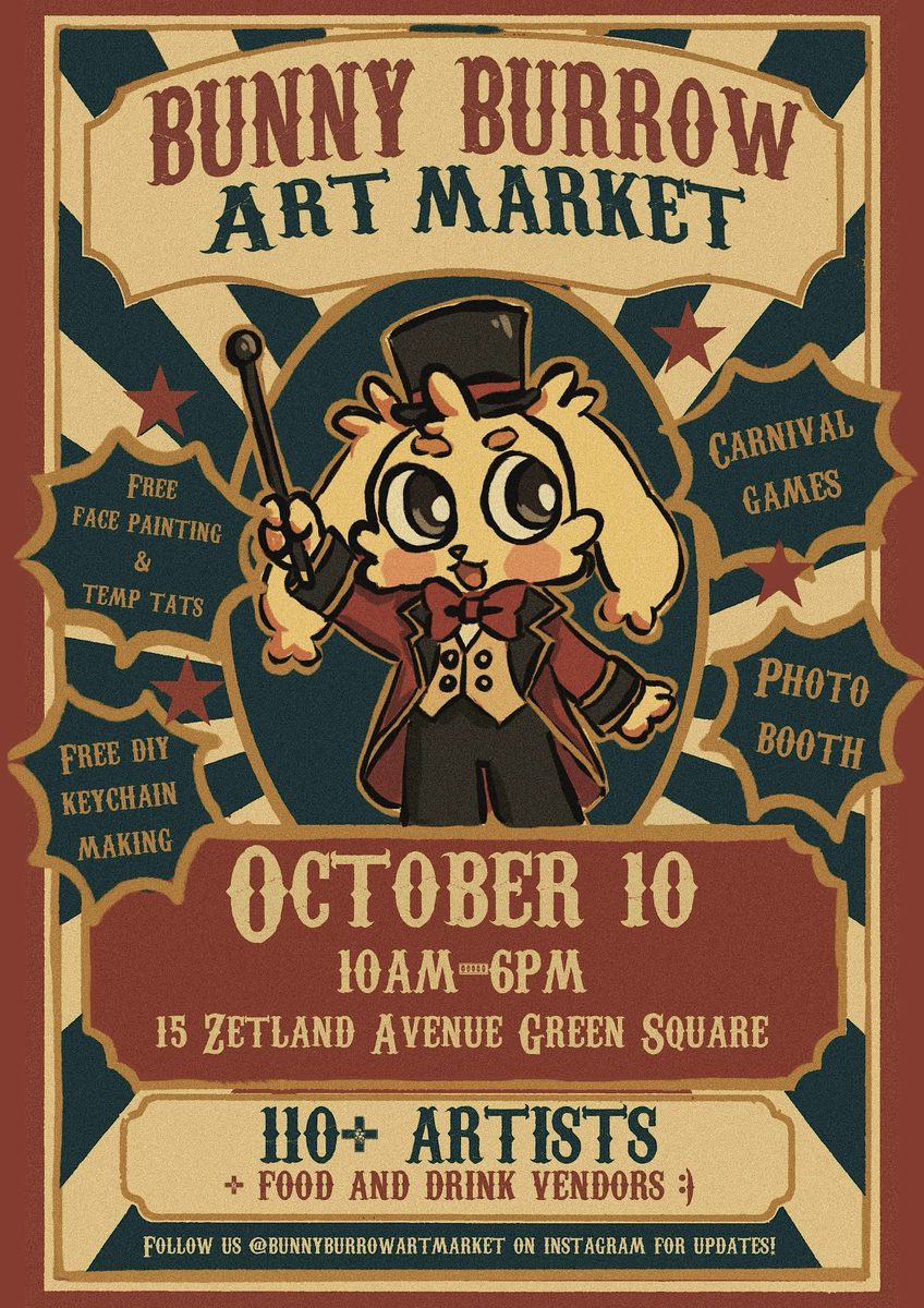 Bunny Burrow Art Market -- Welcome to the circus!