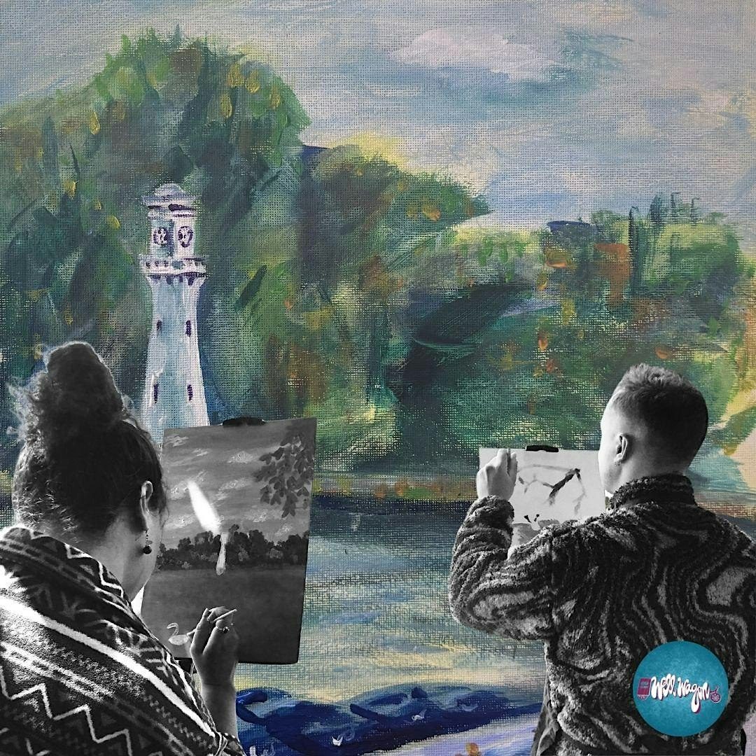 Plein Air painting in Roath Park
