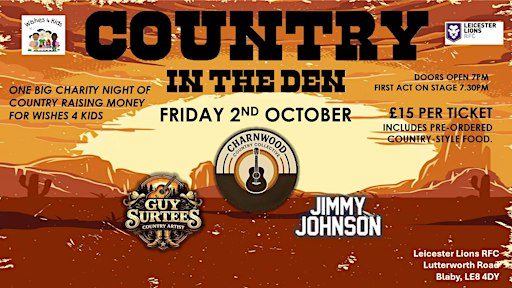 COUNTRY IN THE DEN for Wishes 4 Kids