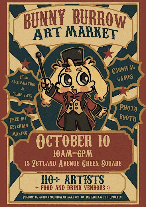 Bunny Burrow Art Market -- Welcome to the circus!