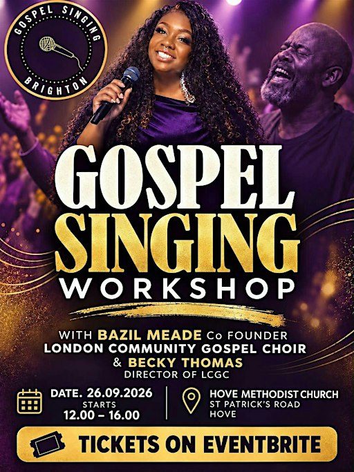 Gospel singing workshop with Bazil Meade MBE of LCGC