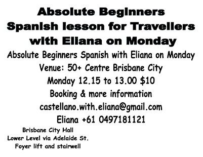 Absolute Beginners Spanish Senior for Traveller on Monday with Eliana