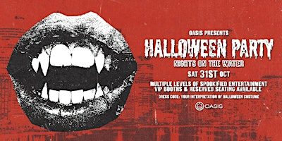 OASIS HALLOWEEN BOAT PARTY - Saturday, 31st of October